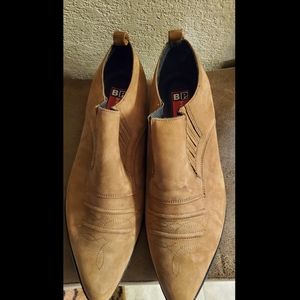 Womens Brass Plum suede sz12M shoe boot